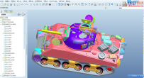 CX3D-PROE-005 08-4(坦克M4A3)三维模型 含特征 含零件
